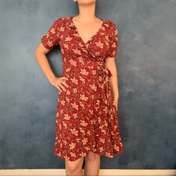 fat face wrap dress